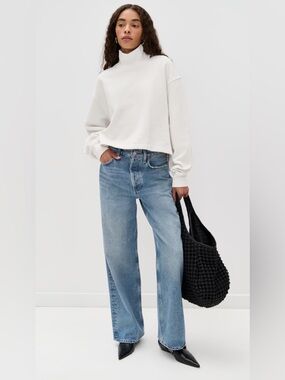 AGOLDE Isra Mock Neck Fleece M